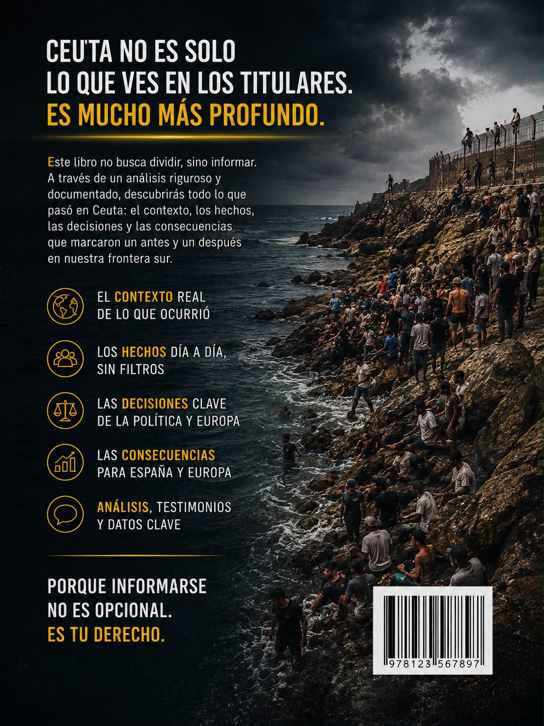 Contraportada del informe La Frontera que se Rompió
